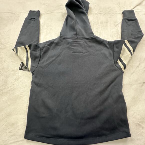 Colosseum Michigan Wolverines Jacket Womens SMALL Fleece Hooded Snap Blue Gray - Picture 6 of 12